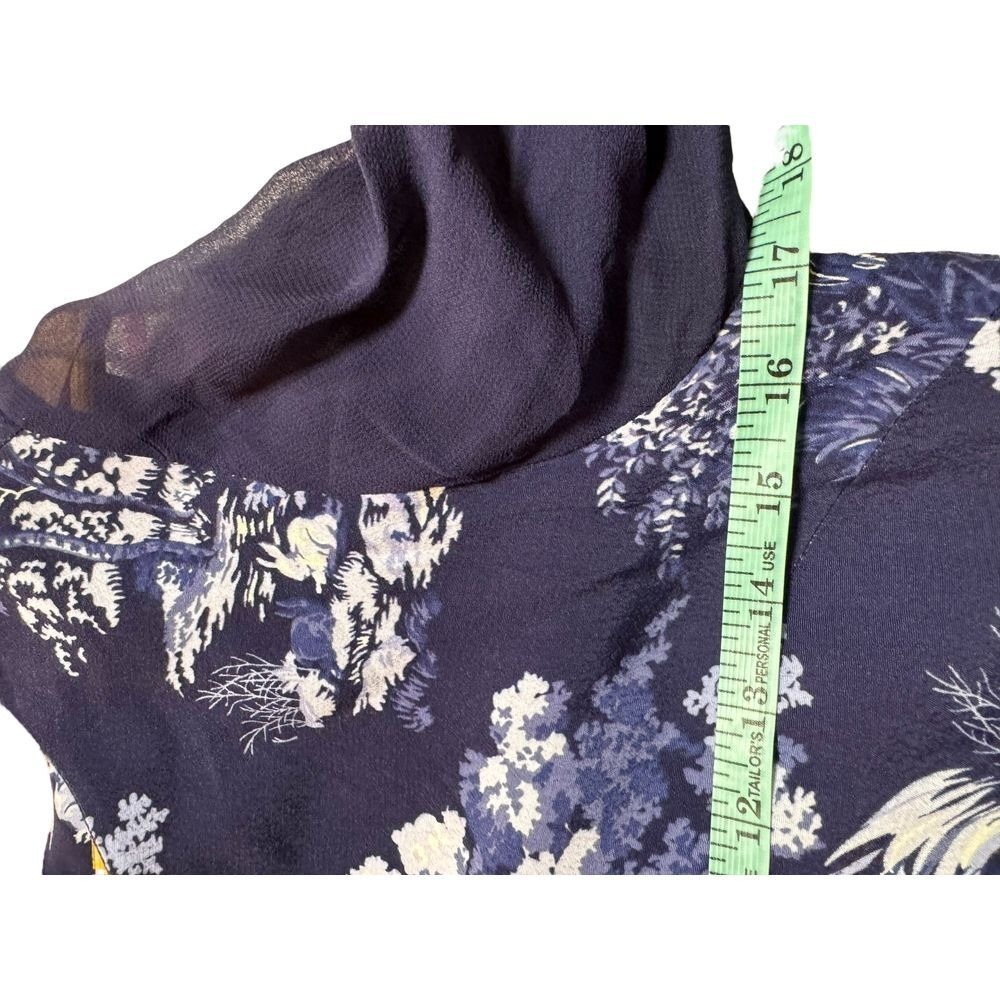 Joules Dress Size‎ 6 Deer Rabbit Print Chiffon Woodland Forest Fully Lined Shift - Picture 6 of 9